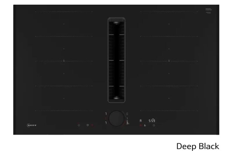 Induktionskogeplade med indbygget emfang 80 cm Flex Design - Neff N90 - Deep Black